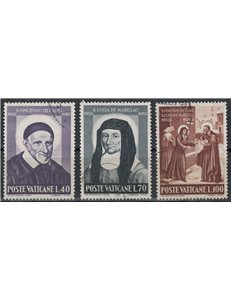 VATICANO 1960 San Vincenzo e Santa Luisa 3v us