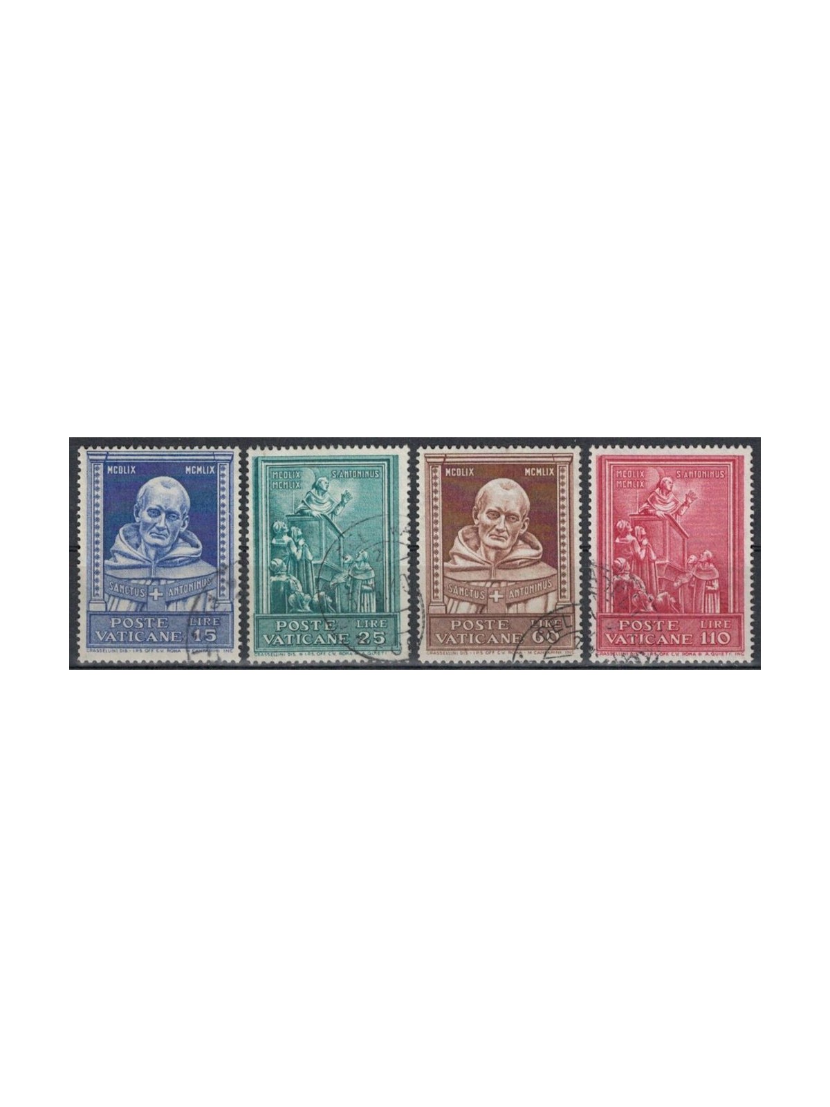 VATICAN 1960 Saint Antoninus 4v us