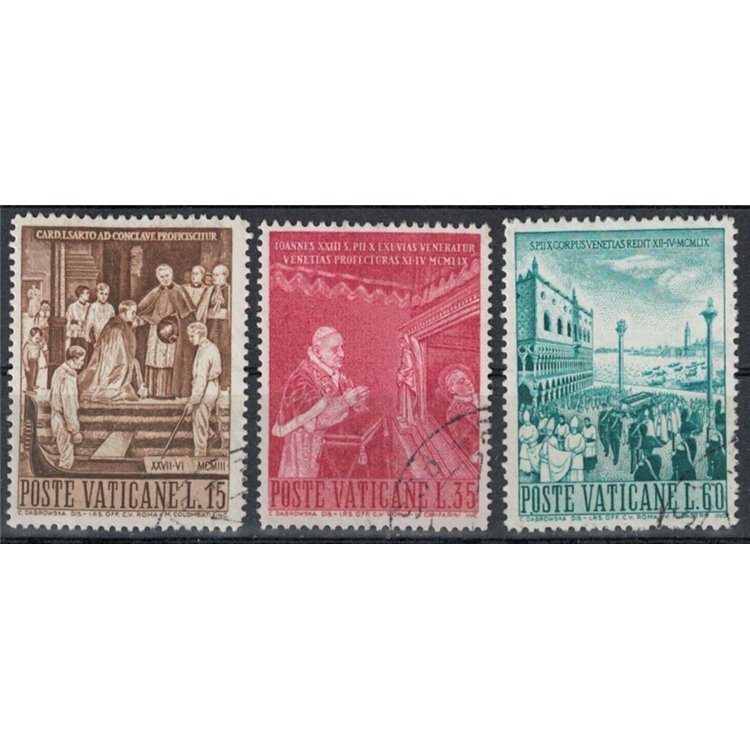 VATICANO 1960 Traslazione della salma di Pio X 3v us