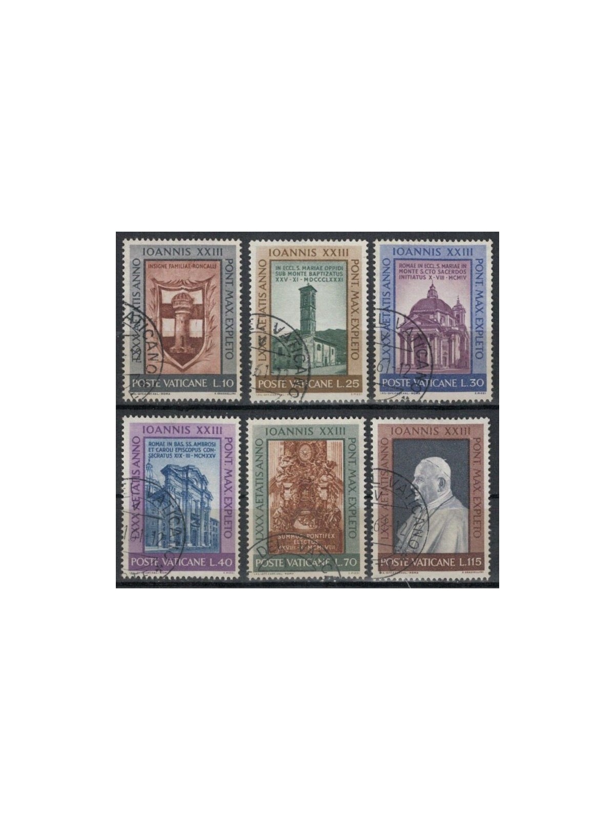 VATICANO 1961 Genetliaco di Giovanni XXIII 6v us