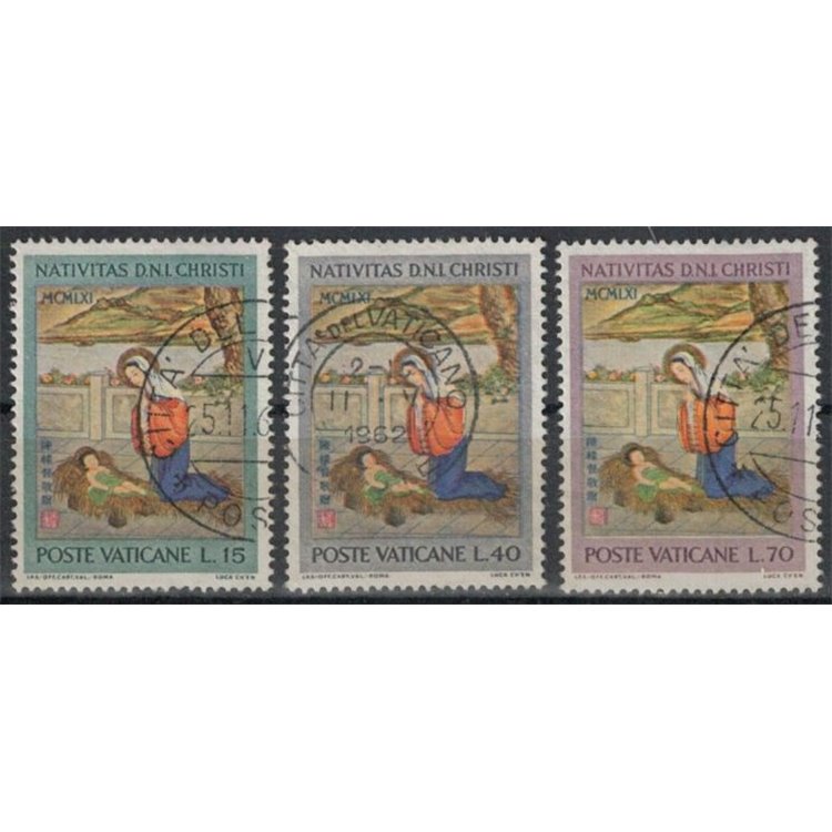 VATICAN 1961 Christmas 3v us
