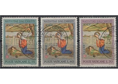 VATICANO 1961 Natale 3v us