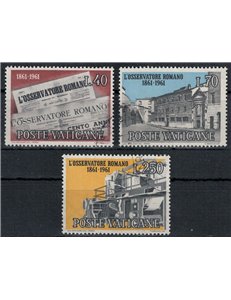 VATICAN 1961 Osservatore Romano 3v us