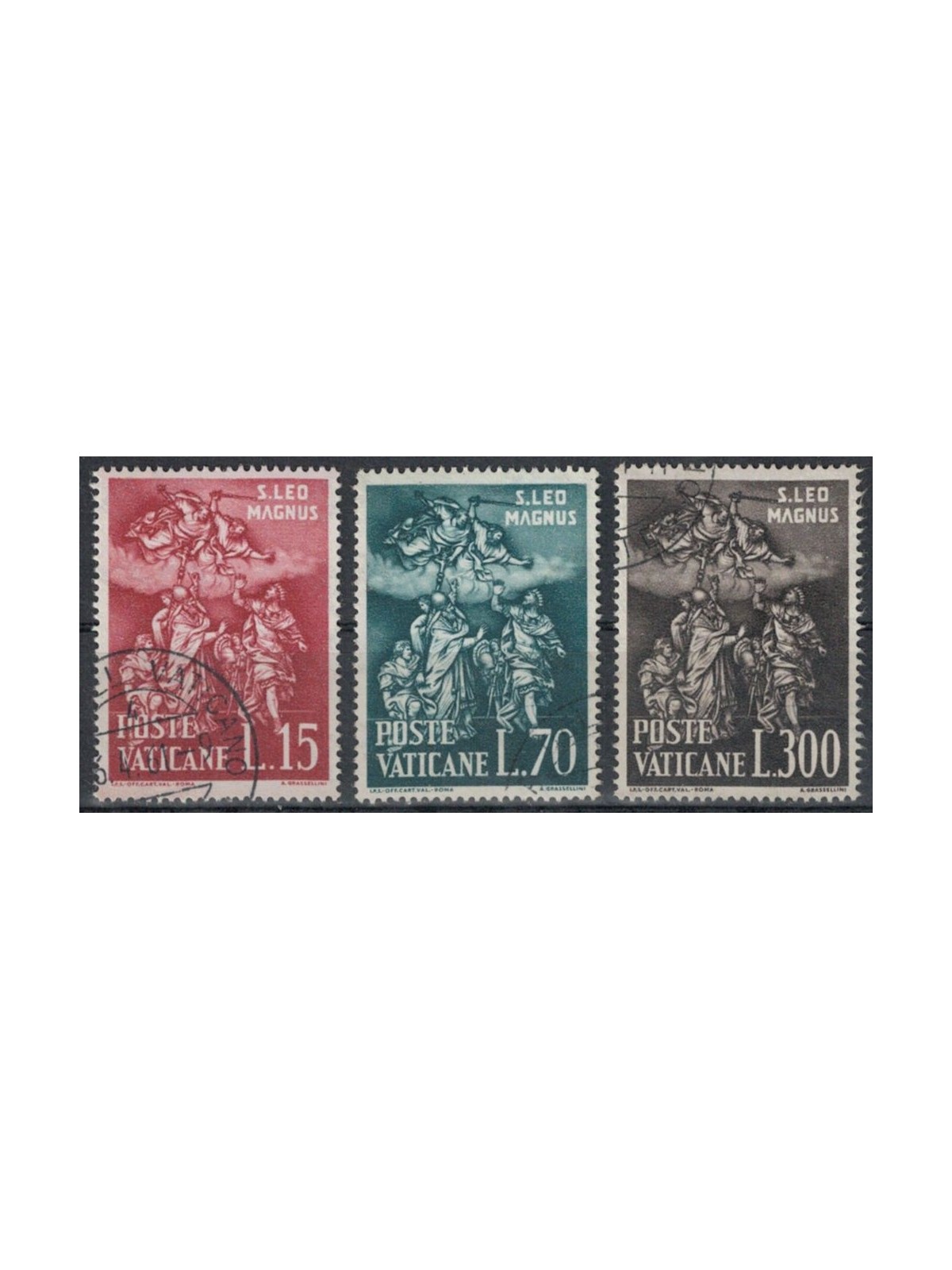 VATICANO 1961 San Leone Magno 3v us