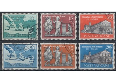 VATICANO 1961 San Paolo 6v us