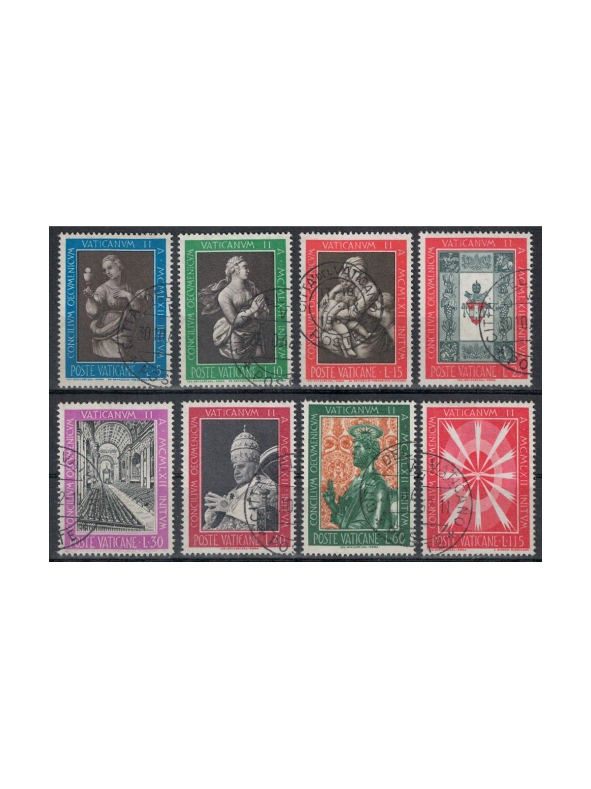 VATICAN 1962 Ecumenical Council 8v us