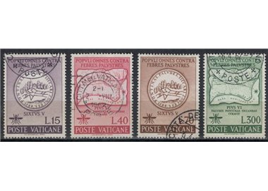 VATICANO 1962 Lotta contro la malaria 4v us