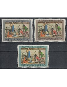 VATICANO 1962 Natale 3v us