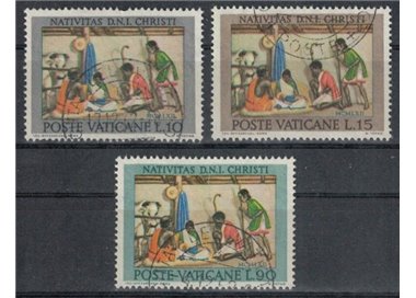 VATICANO 1962 Natale 3v us