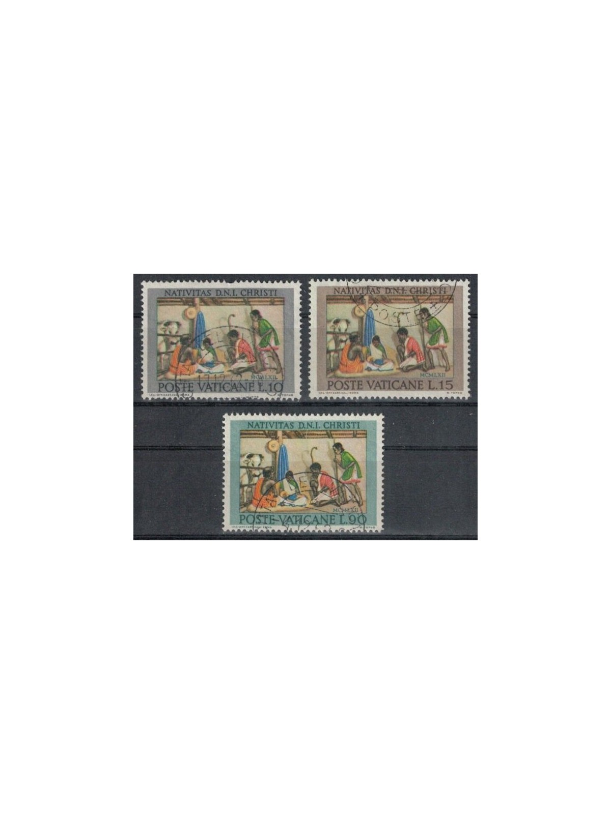 VATICAN 1962 Christmas 3v us