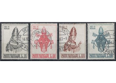 VATICANO 1963 Incoronazione di Paolo VI 4v us