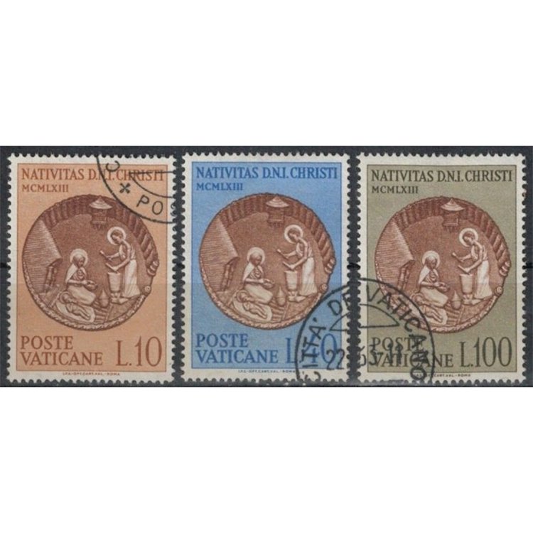 VATICANO 1963 Natale 3v us