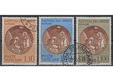 VATICANO 1963 Natale 3v us