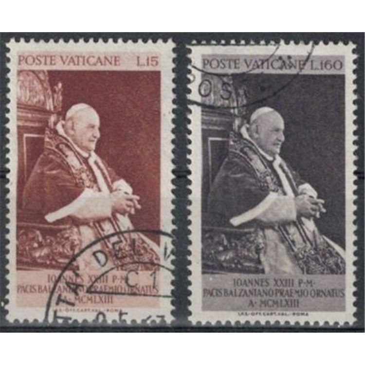 VATICANO 1963 Premio Balzan 2v us