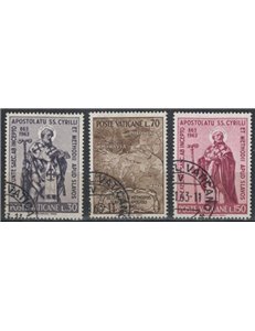 VATICAN 1963 Saints Cyril and Methodius 3v us
