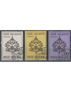 VATICAN 1963 Sede vacante 3v us