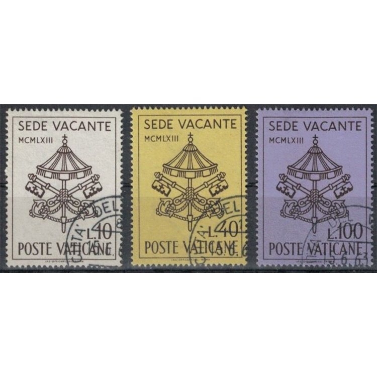 VATICAN 1963 Sede vacante 3v us