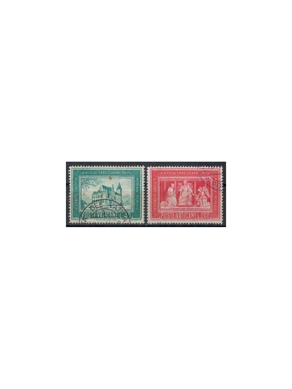 VATICANO 1964 Cardinale Cusano 2v us
