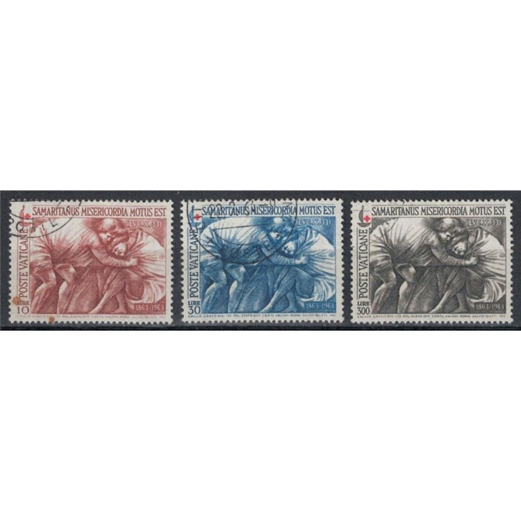 VATICANO 1964 Croce Rossa 3v us