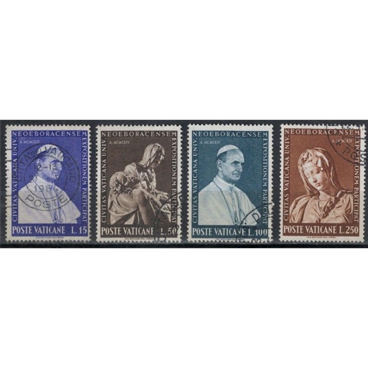 VATICAN 1964 New York Universal Exhibition 4v us