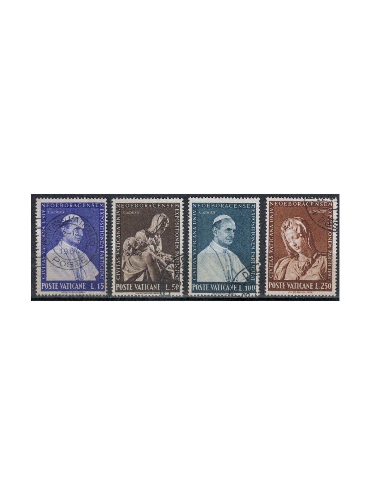 VATICANO 1964 Esposizione Universale di New York 4v us