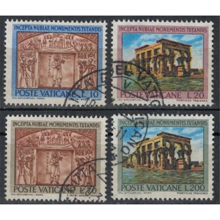 VATICANO 1964 Monumenti della Nubia 4v us