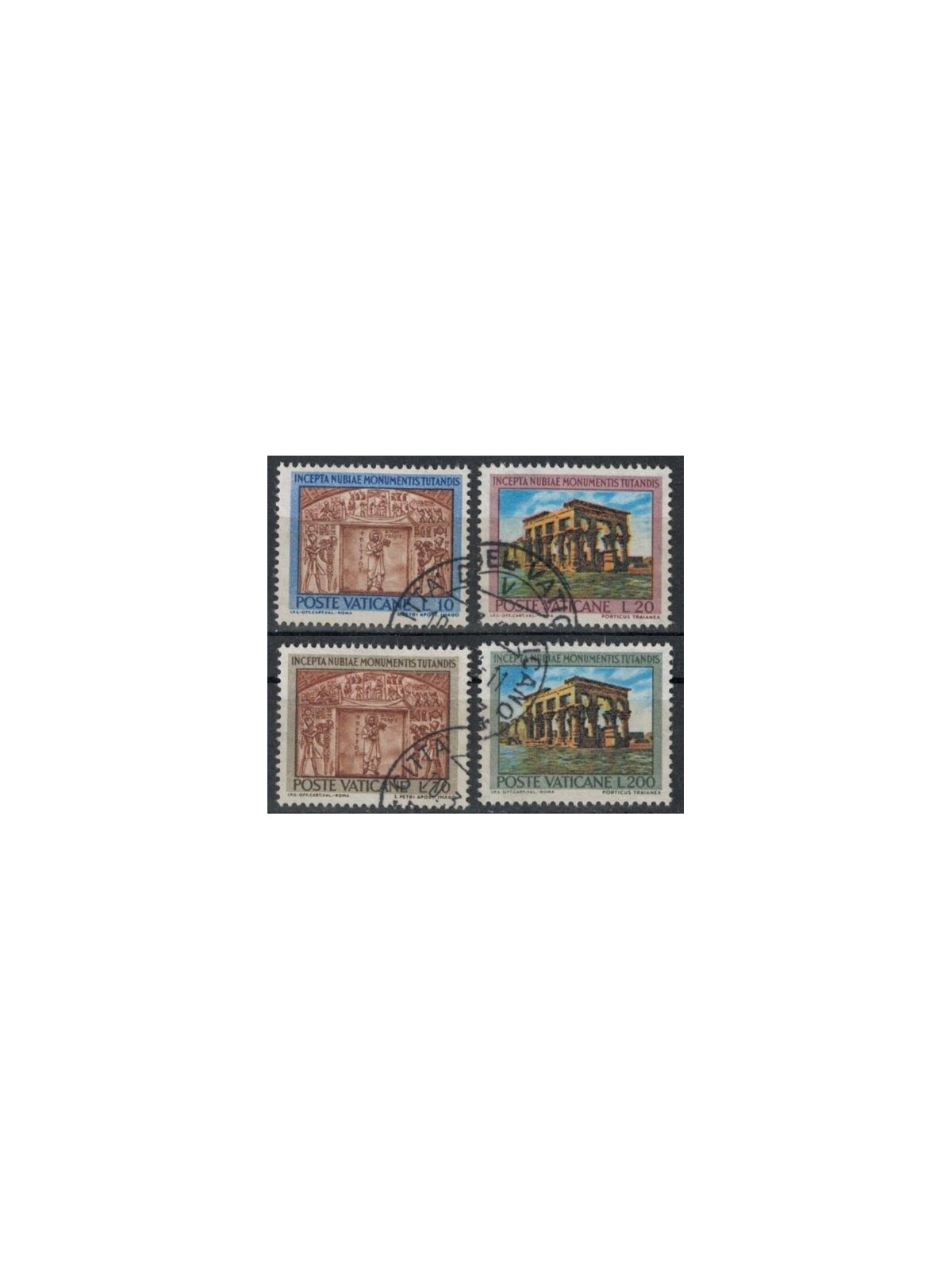 VATICANO 1964 Monumenti della Nubia 4v us
