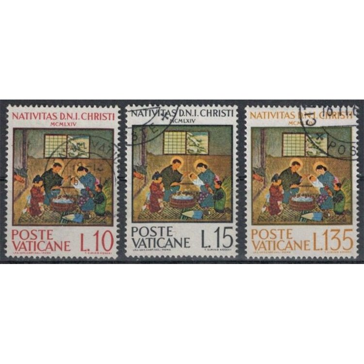 VATICANO 1964 Natale 3v us