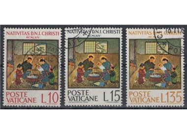 VATICANO 1964 Natale 3v us