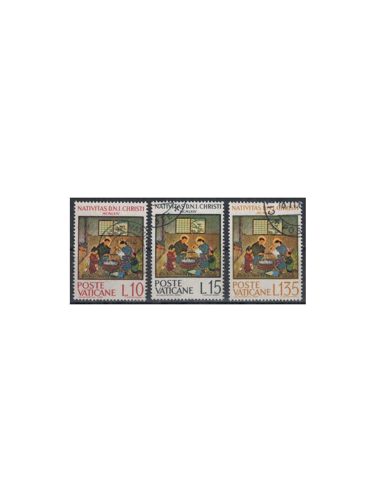 VATICANO 1964 Natale 3v us