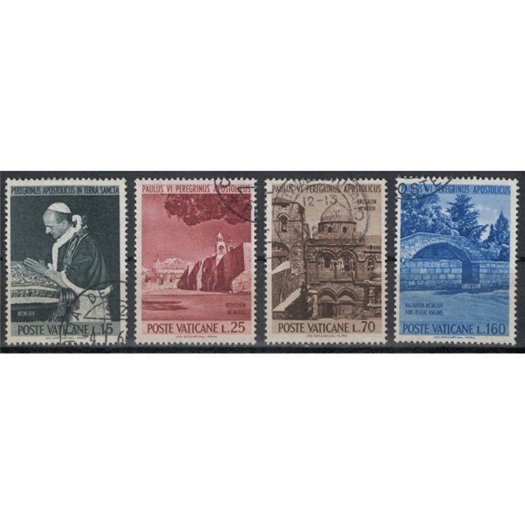 VATICAN 1964 Pilgrimage of Paul VI 4v us