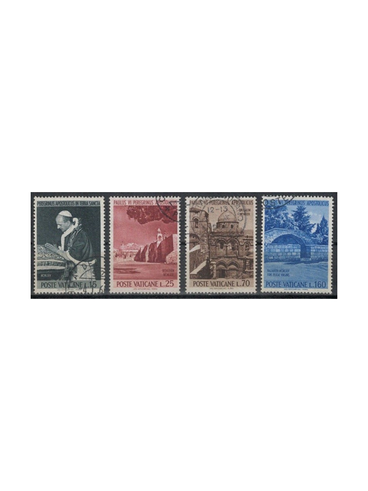 VATICAN 1964 Pilgrimage of Paul VI 4v us