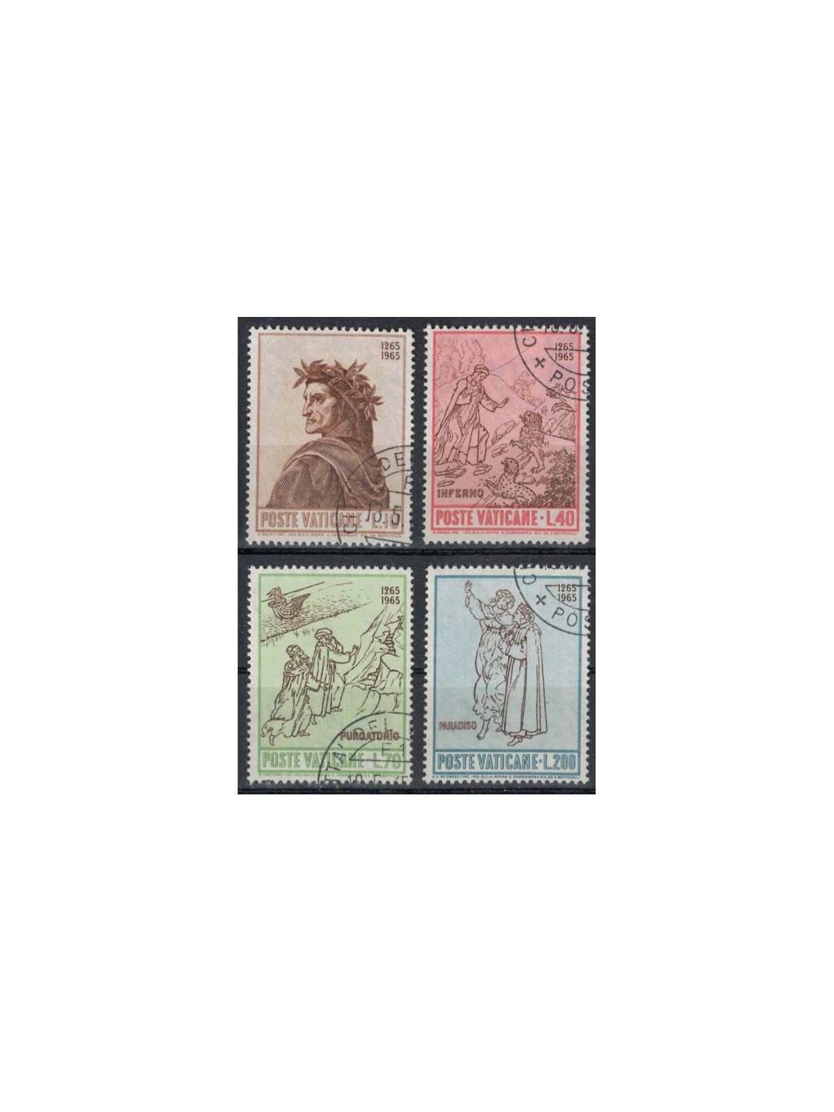 VATICANO 1965 Dante Alighieri 4v us