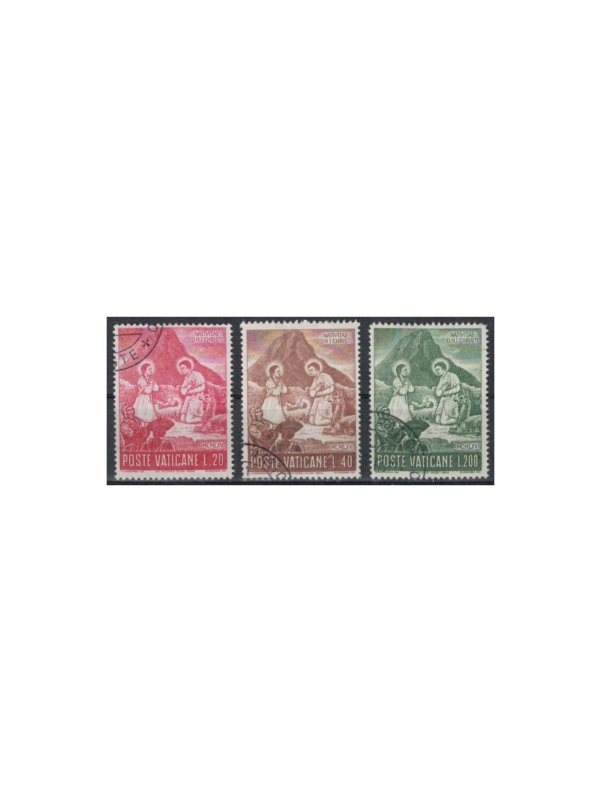 VATICANO 1965 Natale 3v us