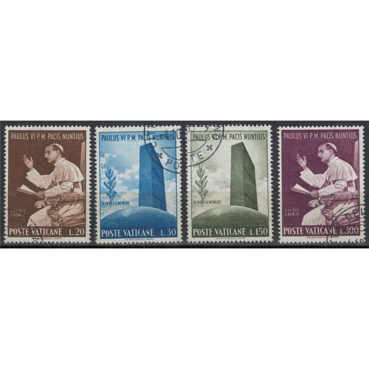 VATICAN 1965 Visit to the UN 4v us
