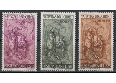 VATICANO 1966 Natale 3v us