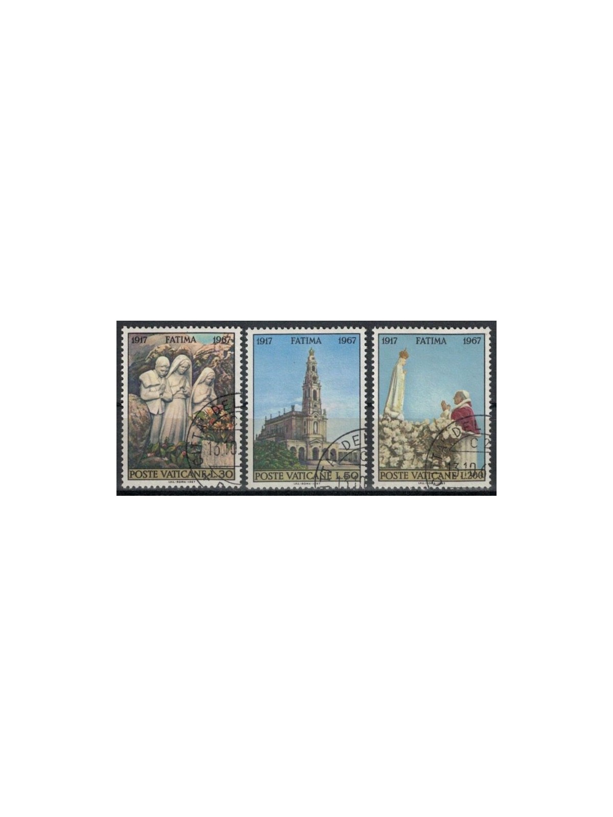 VATICAN 1967 Fatima 3v us