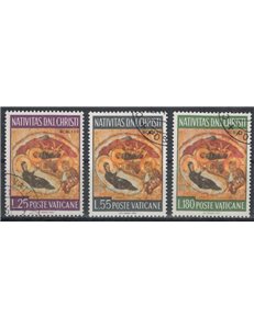 VATICAN 1967 Christmas 3v us