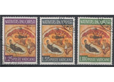 VATICANO 1967 Natale 3v us