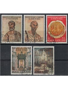 VATICANO 1967 Santi Pietro e Paolo 5v us