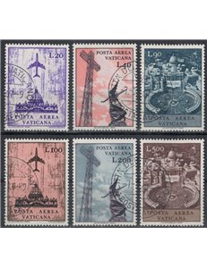 VATICANO 1967 Soggetti vari (posta aerea) 6v us
