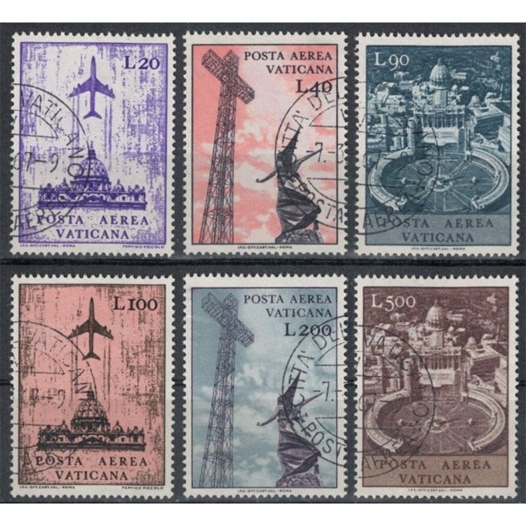 VATICANO 1967 Soggetti vari (posta aerea) 6v us