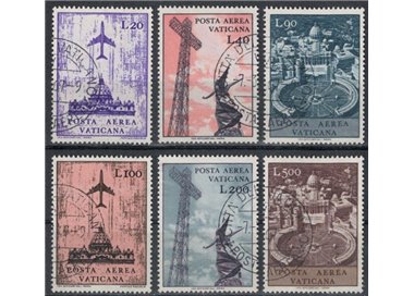 VATICAN 1967 Various subjects (airmail) 6v us