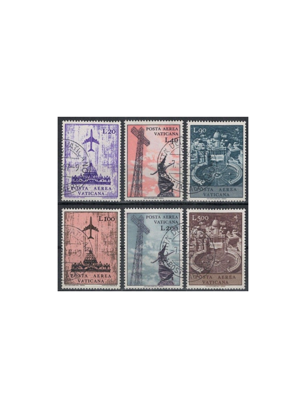 VATICAN 1967 Various subjects (airmail) 6v us
