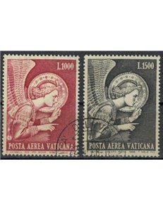 VATICAN 1968 Archangel Gabriel (airmail) 2v us