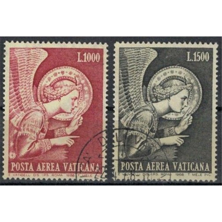 VATICANO 1968 Arcangelo Gabriele (posta aerea) 2v us