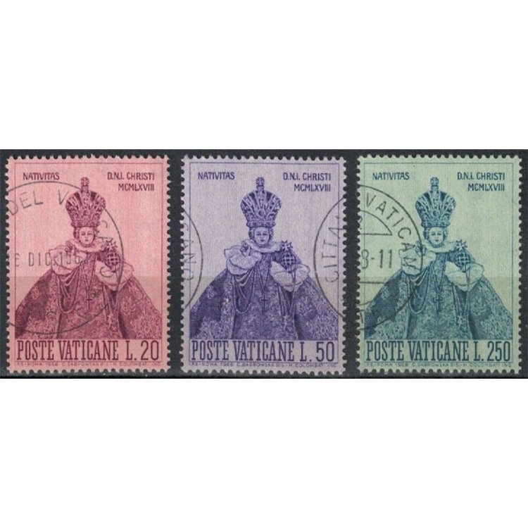 VATICANO 1968 Natale 3v us