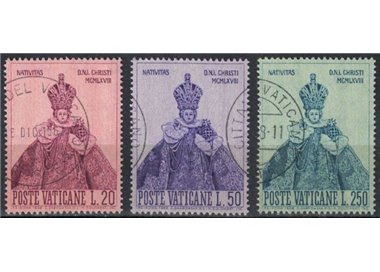 VATICAN 1968 Christmas 3v us