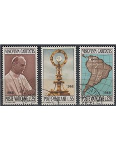 VATICANO 1968 Viaggio di Paolo VI a Bogotà 3v us
