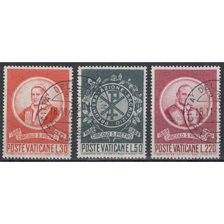 VATICANO 1969 Circolo San Pietro 3v us